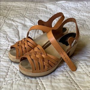 Braided Swedish Hasbeens Sandals size 36